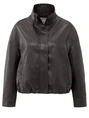 YAYA Faux leather jacket with baloo