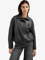 YAYA Faux leather jacket with baloo