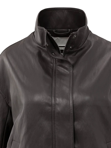 YAYA Faux leather jacket with baloo