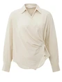 YAYA Fitted wrap blouse
