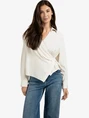 YAYA Fitted wrap blouse
