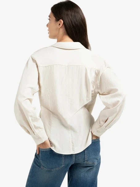 YAYA Fitted wrap blouse