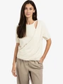 YAYA Fluffy cardigan overlaping ss