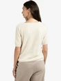 YAYA Fluffy cardigan overlaping ss