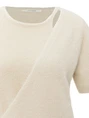YAYA Fluffy cardigan overlaping ss