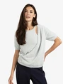 YAYA Fluffy cardigan overlaping ss