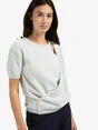 YAYA Fluffy cardigan overlaping ss