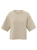YAYA Fluffy stripe sweater ss