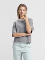 YAYA Fluffy stripe sweater ss
