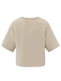 YAYA Fluffy stripe sweater ss