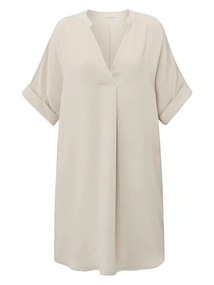 YAYA Folded short sleeve dress