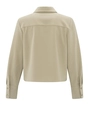 YAYA Gekropte blouse met borstzak
