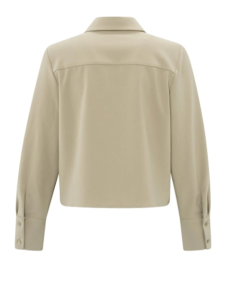 YAYA Gekropte blouse met borstzak