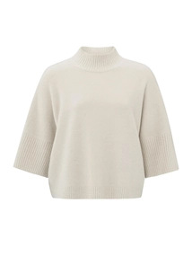 YAYA High neckline sweater with rib