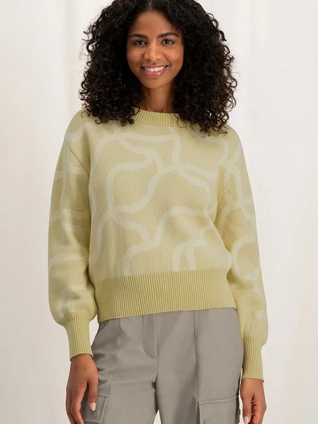 YAYA Jaquard sweater Is 01-000308-401