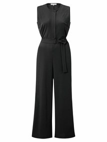 YAYA Jersey sleeveless jumpsuit wit
