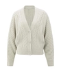 YAYA Knit cardigan with cables