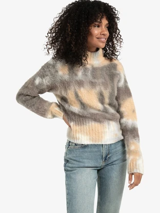 YAYA Knitted sweater with print