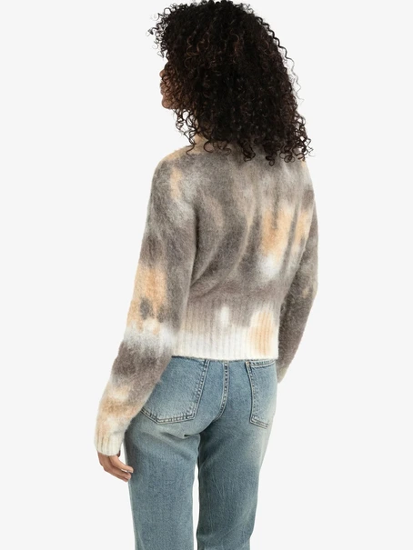 YAYA Knitted sweater with print