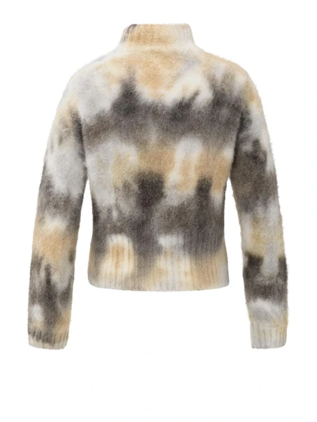 YAYA Knitted sweater with print