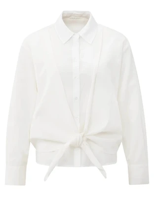 YAYA Layered blouse with knot