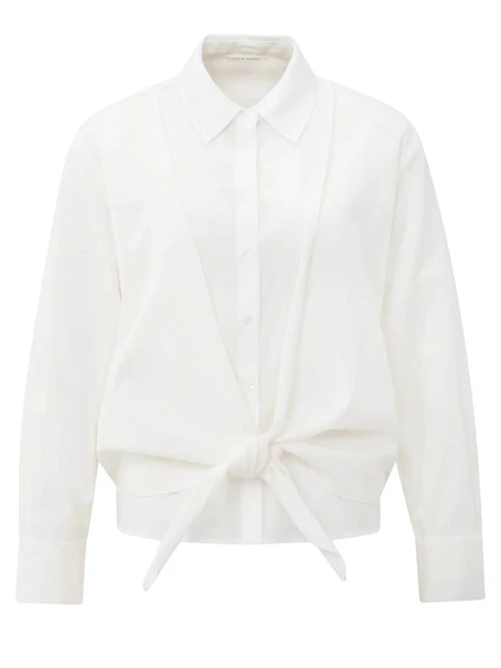 YAYA Layered blouse with knot