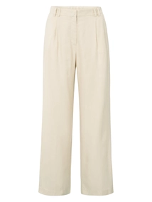 YAYA Linen mix wide leg trouse-L32