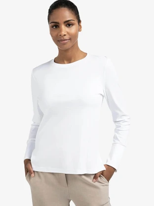 YAYA Long sleeve jersey top with wo