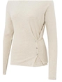 YAYA Long sleeve top with button de