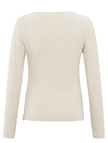 YAYA Long sleeve top with button de