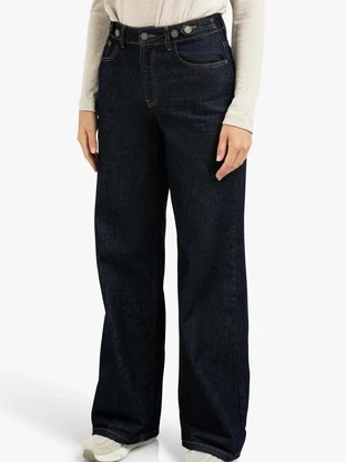 YAYA Loose fit denim with roll-ups