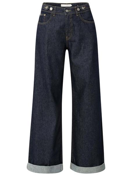 YAYA Loose fit denim with roll-ups