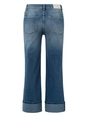 YAYA Mid waist denim w. roll-up
