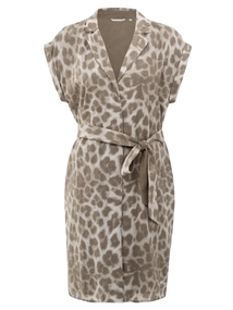 YAYA Midi dress with leopard print