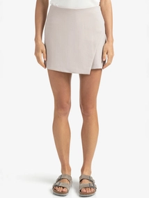 YAYA Mini skort with wrap-over