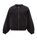 YAYA Nylon cropped bomber jacket wi