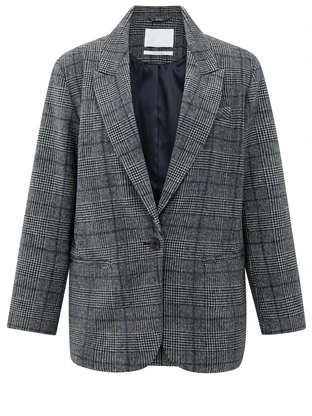 YAYA Oversized checked blazer