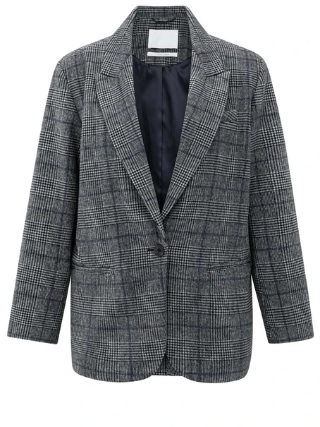 YAYA Oversized checked blazer