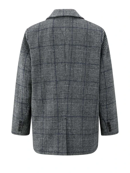 YAYA Oversized checked blazer