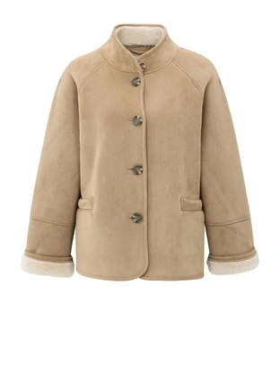 YAYA Oversized lammy coat