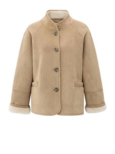 YAYA Oversized lammy coat