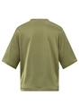 YAYA Oversized satin t-shirt