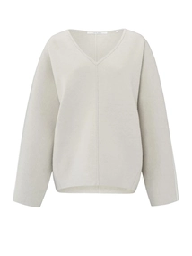 YAYA Oversized v-neck sweater ls