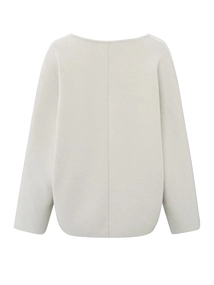 YAYA Oversized v-neck sweater ls