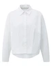 YAYA Poplin blouse with front pleat