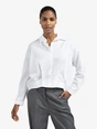 YAYA Poplin blouse with front pleat