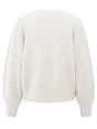YAYA Rib mixed sweater ls