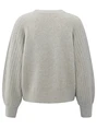 YAYA Rib mixed sweater ls