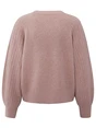 YAYA Rib mixed sweater ls