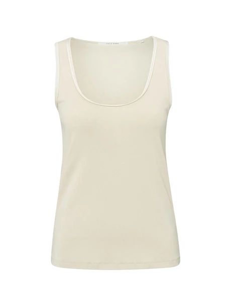 YAYA Rib singlet with shiny binding